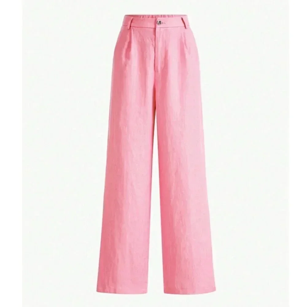 PREMIUM SOLID FOLD PLEATED STRAIGHT LEG SUIT PANTS - Picture 12 of 12